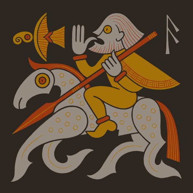 Изображение Одина скачущего на Слейпнире