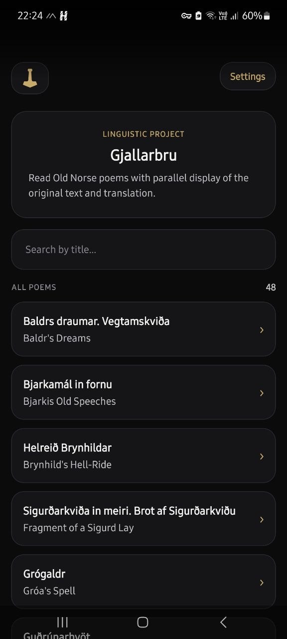 Gjallarbru for Android screenshot 3